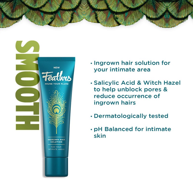 Feathrs Soothing Ingrown Hair Solution for Intimate Areas - Vegan