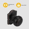 Goldenwarm Oil Rubbed Bronze Dummy Door Knobs, Single Side Bronze