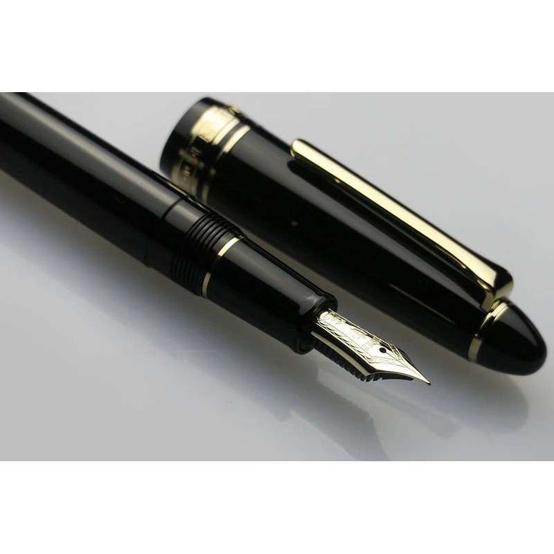 Sailor Fountain Pen, Profit Light, Gold Trim, Black, Medium Point,