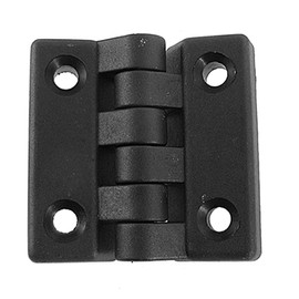 Sourcingmap a11120200ux0434 Plastic Door Single Action Hinges, 65 x 65mm, 2 Pcs, Black
