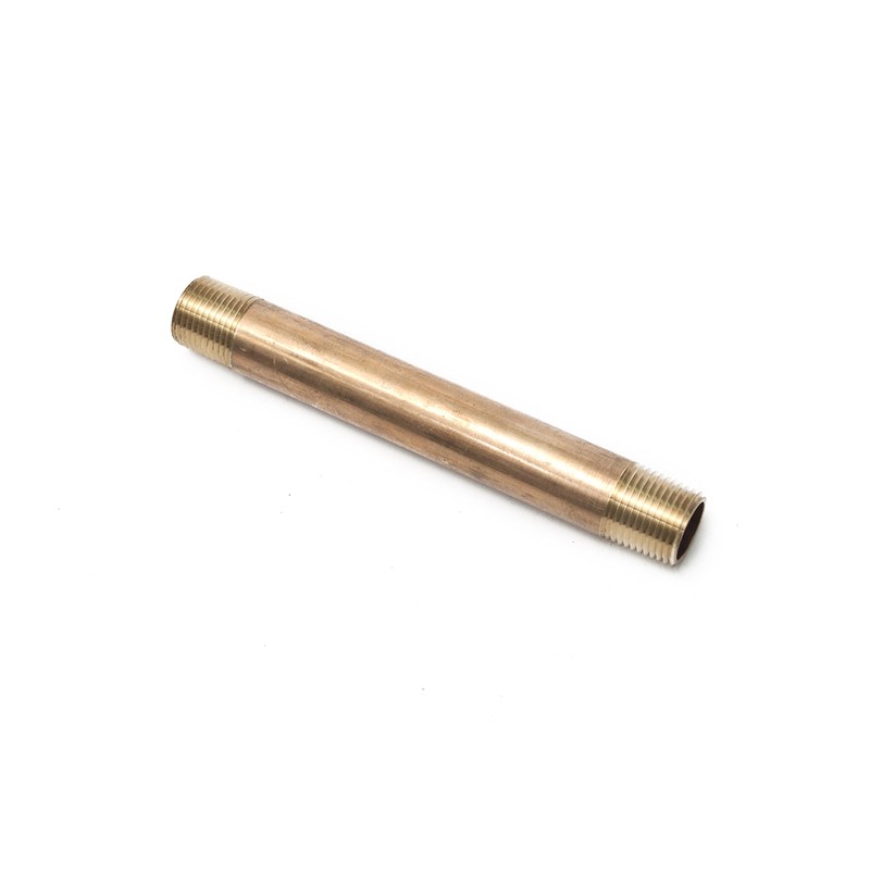 LTWFITTING Brass Pipe 6" Long Nipple Fitting 1/2" Male NPT