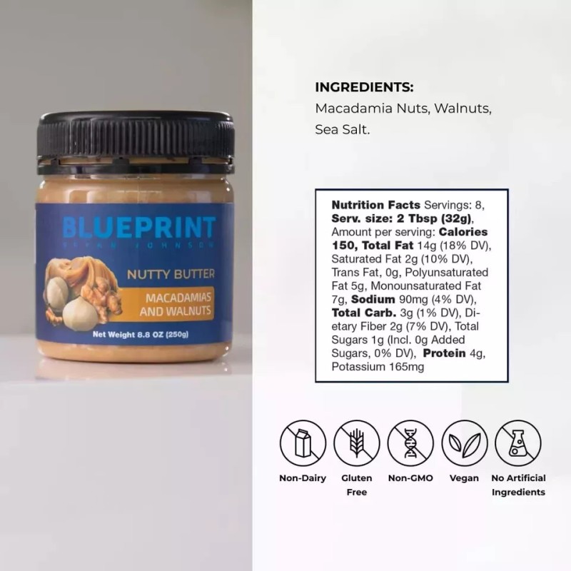 Johnson & Johnson Blueprint Bryan Johnson Nutty Butter - Macadamia