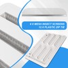 RV Refrigerator Lower/Upper Mount Vent Cover with Screen, 23-1/8" W