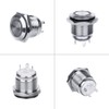 Larcele JSANKG-02 Waterproof Push Button Metal Mini Press Button with