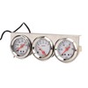 52mm Car Triple Gauge Kit White Dial 12V Oil Pressure