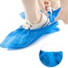 Membrane Solutions 100Pcs Blue Disposable Shoe Covers Non-woven Non-Slip Resistant
