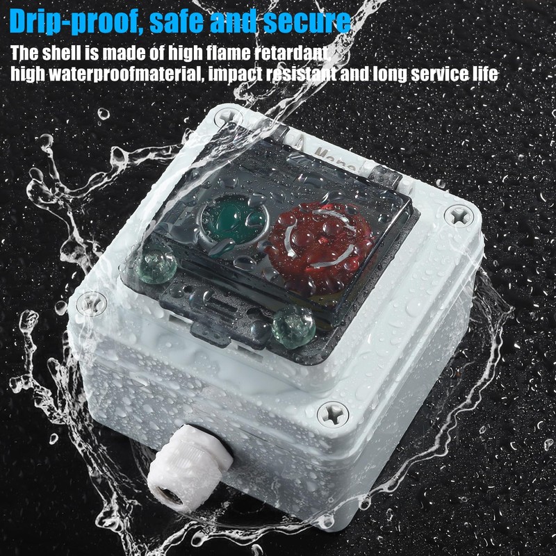IP67 Outdoor Waterproof Box 2 Push Button (Letter) Emergency Stop