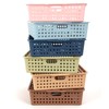 12Pcs Boho Plastic Classroom Storage Paper Baskets Holds 4A Paper