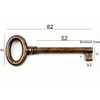 Furniture Key Antique Style Furniture Bronzed Replacement Key Blank Brass