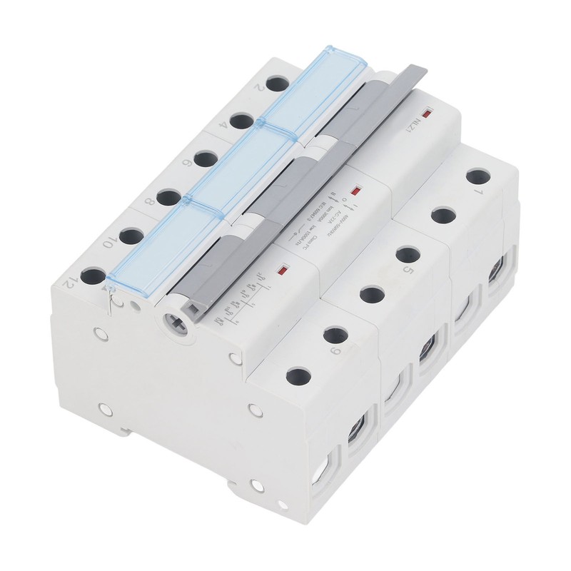 400VAC Dual Power Manual Transfer Switch 35mm DIN Rail Mount