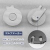 Vitalux マグネット式 ゴルフマーカー 3個セット ハットクリップ付き かわいいデザイン 磁気ボールマーク ゴルフ用品 父の日プレゼント