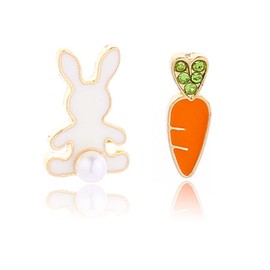 Ymimanchil Easter Earrings for Women Easter Bunny Earrings Easter Eggs Rabbit Carrot Earrings Acrylic Easter Dangle Drop Earrings Easter Jewelry Gifts