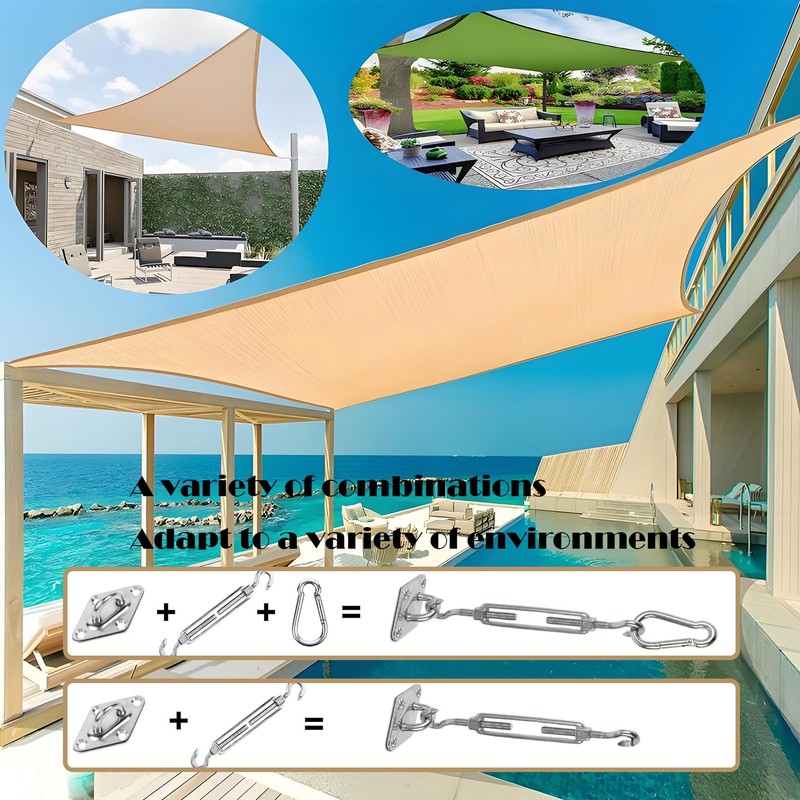 M6 Awning Mounting Set, 304 Stainless Steel, Awning Tensioner Accessories,