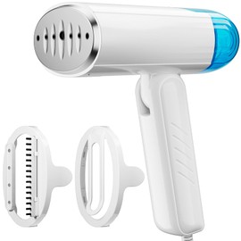 TYY Travel Steamer for Clothes with Dual Voltage 100-240V, Foldable Clothes Steamer Fabric Wrinkle Remover, Portable Handheld Garment Steamer and Steam Iron 2-in-1 for Worldwide Traveling