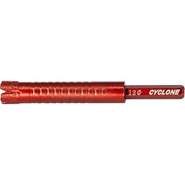 Cyclone by Diamax Porcelain Tile Dry/Wet Core Drill Bit for Hand Drill (1/2" Core Bit)
