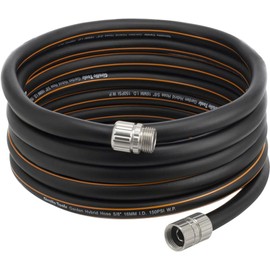 Giraffe Tools Garden Hose 20ft x 5/8", Custom Length, Heavy Duty, No Kink, Flexible, Rubber Garden Hose, Leakproof Water Hose with Male to Female Fittings, 600 Burst PSI