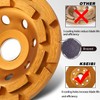 KSEIBI 644030 Diamond Concrete Grinding Wheel 4 1/2 inch for