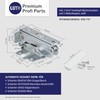 Hinge Door Hinge Set Compatible with Bosch Siemens Neff AEG