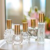 H&D HYALINE & DORA Vintage Glass Perfume Bottles Empty Refillable