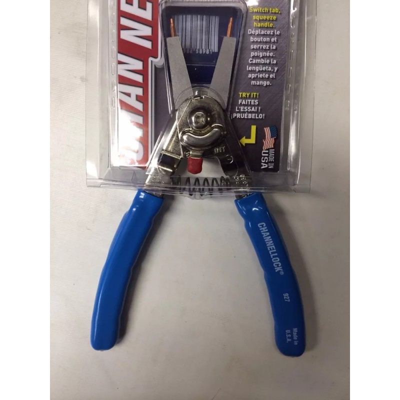Channellock 927 8" Snap Retaining Ring Pliers Made in USA