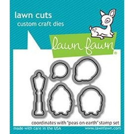 Lawn Fawn Metal Cutting Dies Christmas Peas on Earth