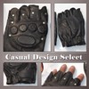 ONE LIMITATION TG017 Men's Leather Fingerless Gloves Motorcycle Cycling Training