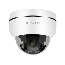 KPACOT Security Camera, Outdoor PoE Camera, 5 Megapixel Dome, Surveillance Camera, AI Human Body Detection, IP Camera, Motion Detection, Network Camera, Pan 355° Tilt, 90° ptz Camera, 360° Wide Angle