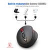 HXSJ T31 Vertical 2.4G Wireless Mouse Rechargeable USB Mouse with
