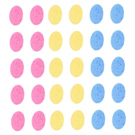 BIUDECO 30pcs Reusable Sponge Makeup Round Face Exfoliator Sc Makeup Removal Cleansing Puff