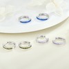JIWOY Hoop Earrings 925 Sterling Silver Round Huggie Earring Created