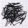 Lurrose 100pcs Black U Shape Stainless Steel Bun Bun Updo