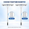 Adjustable Aluminum Roof Snow Rake with 20 Ft Telescoping Handle,