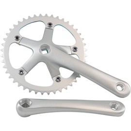 WEERAS City Folding Bicycle Crankset Single Tooth Disc 44T 130BCD 170mm Crankset is suitable for most single speed bicycles