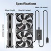 ELUTENG Dual USB Computer Fan 120mm