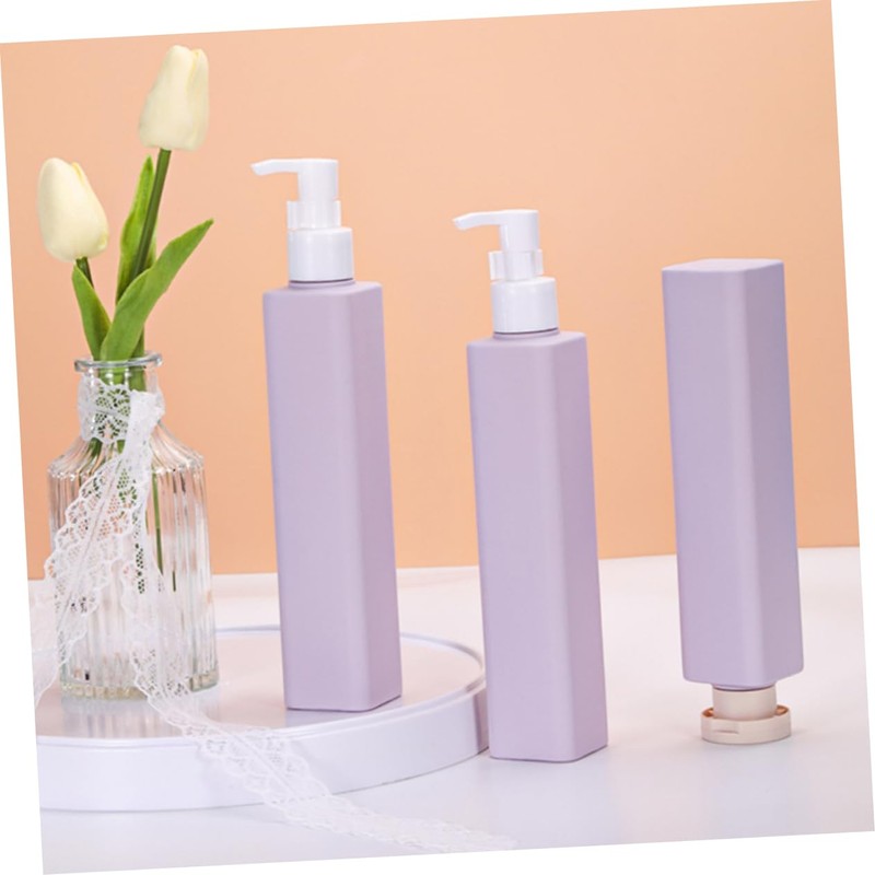 OHPHCALL 3pcs Travel Bottles Refillable Squeezable Containers Leakproof Shampoo Conditioner