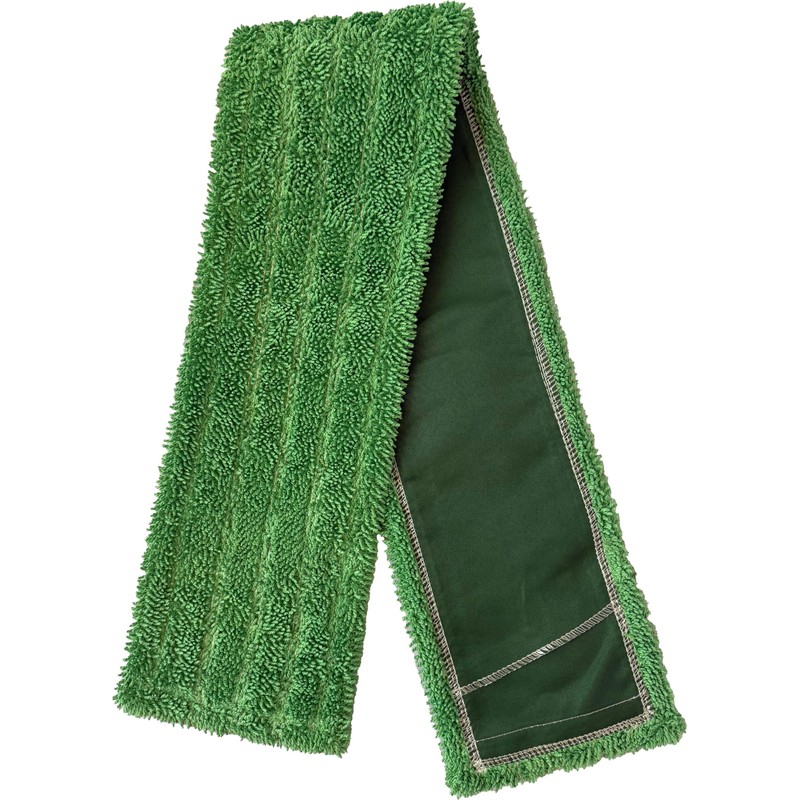 60" Premium Green Microfiber Dust Mops - 6 Pack