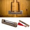 Chinese Antique Lock Retro Spacing 9cm/3.5in Classic Pattern Brass Horizontal