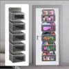 EXPERTUP Over Door Hanging Organiser with 5 clear pockets Non