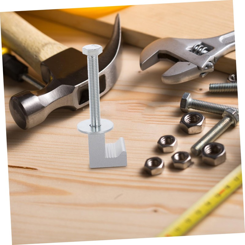 Zerodeko 10pcs Aluminum Clamps for Truck Toolbox Mounting Silver Tie