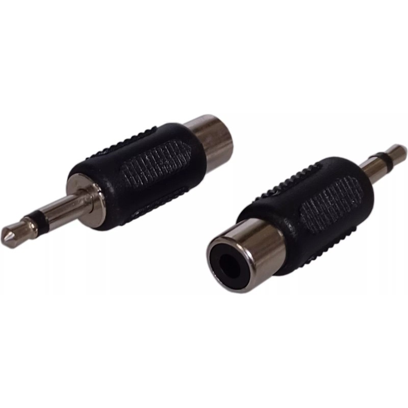 Adapter Audio 3.5mm 1/8" Mono Plug Coax Audio RCA Female