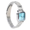 Women Quartz Watch Alloy Steel Strap Stylish Waterproof Ladies Square