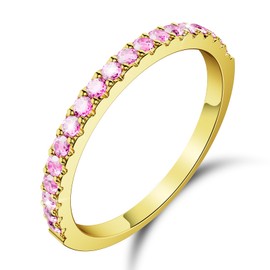 Hexasider 14K Gold Plated Ring Stack for Oura Ring Gen 4/4 Ceramic/Gen 3, Cubic Zirconia Simulated Diamond Oura Stackable Rings for Women