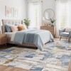 Abstract Living Room Rug 6x9 - Modern Washable Soft Thin