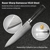 Damascus Chef Knife 8 Inch, Professional Kitchen Knife Forged with