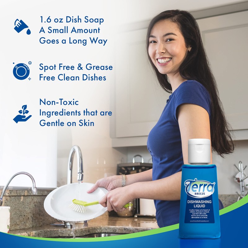 Terra Breeze Tiny Dish Soap Detergent | For Use in