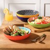 Metahom Ceramic Pasta Bowls, 40 Oz Large Salad Bowls, 8.75''