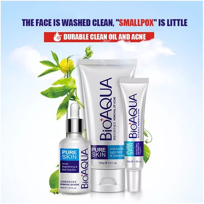 Bioaqua Paquete Especial Pure Skin Bioaqua Retira Acne Y Espinillas