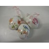 Set of 3 Easter Eggs Easter Decoration Ceramic with Flowers
