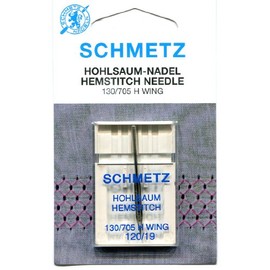 Schmetz Hemstitch (Wing) Sewing Machine Needle - Size: 120/19 (Thickest)