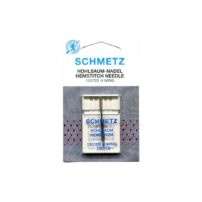 Schmetz Hemstitch (Wing) Sewing Machine Needle - Size: 120/19 (Thickest)